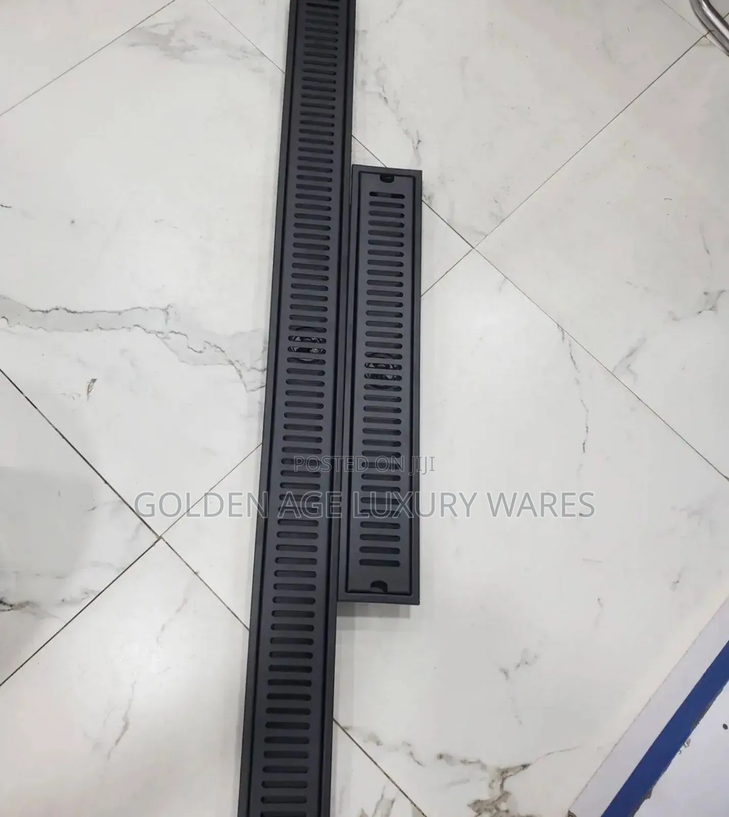Long Black Floor Drain