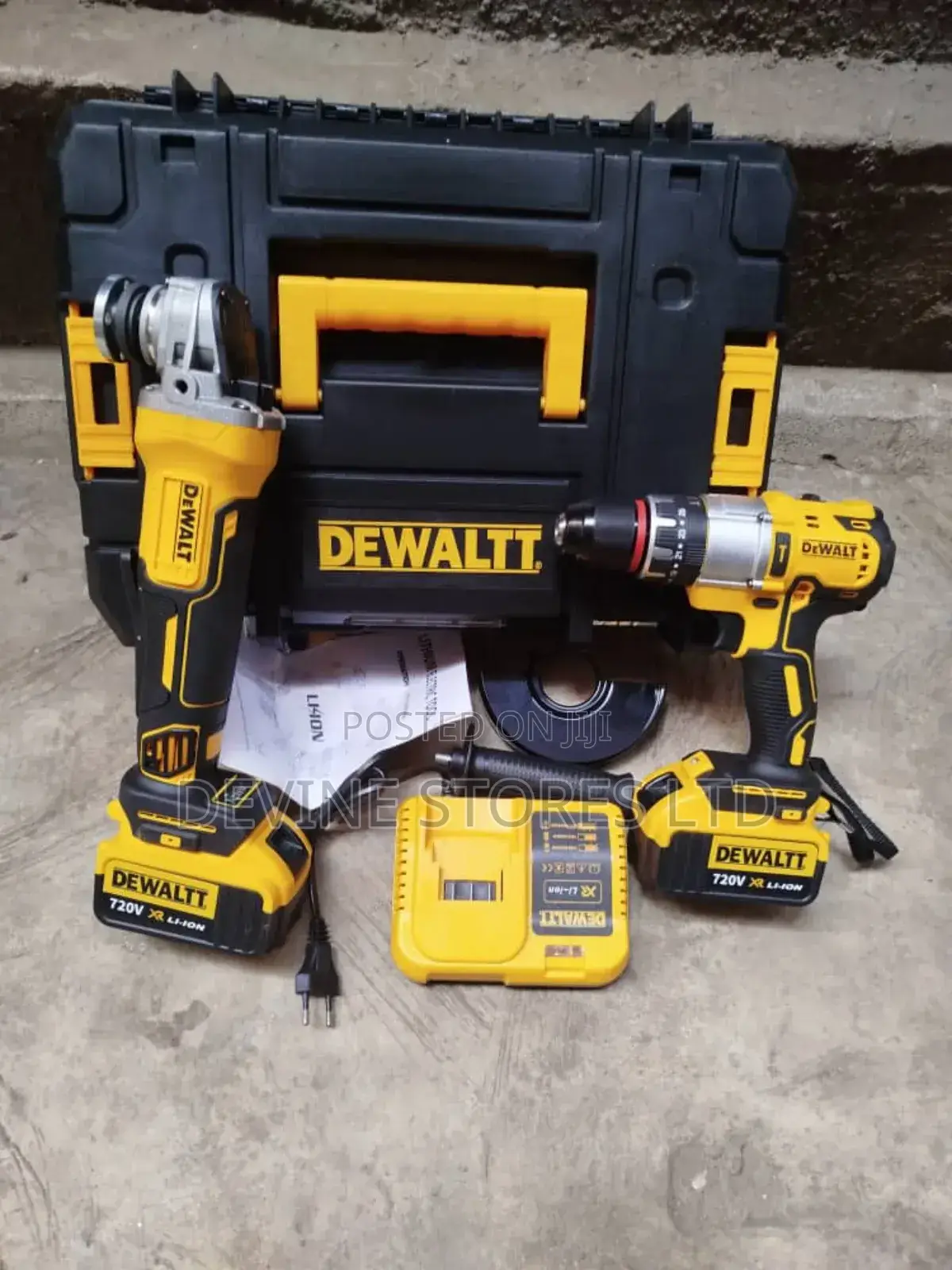 720vf Dewalt Screw Machine and Angle Grinder Machine