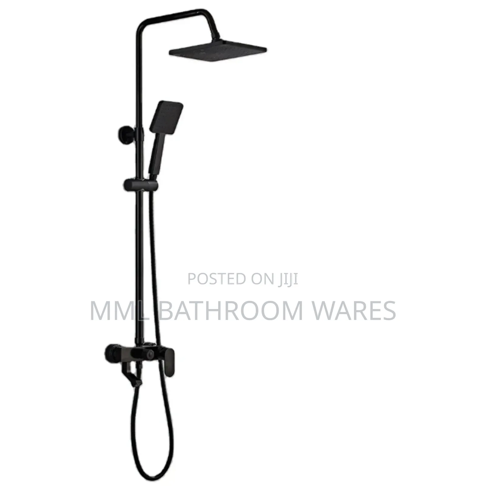 Black Standing Shower