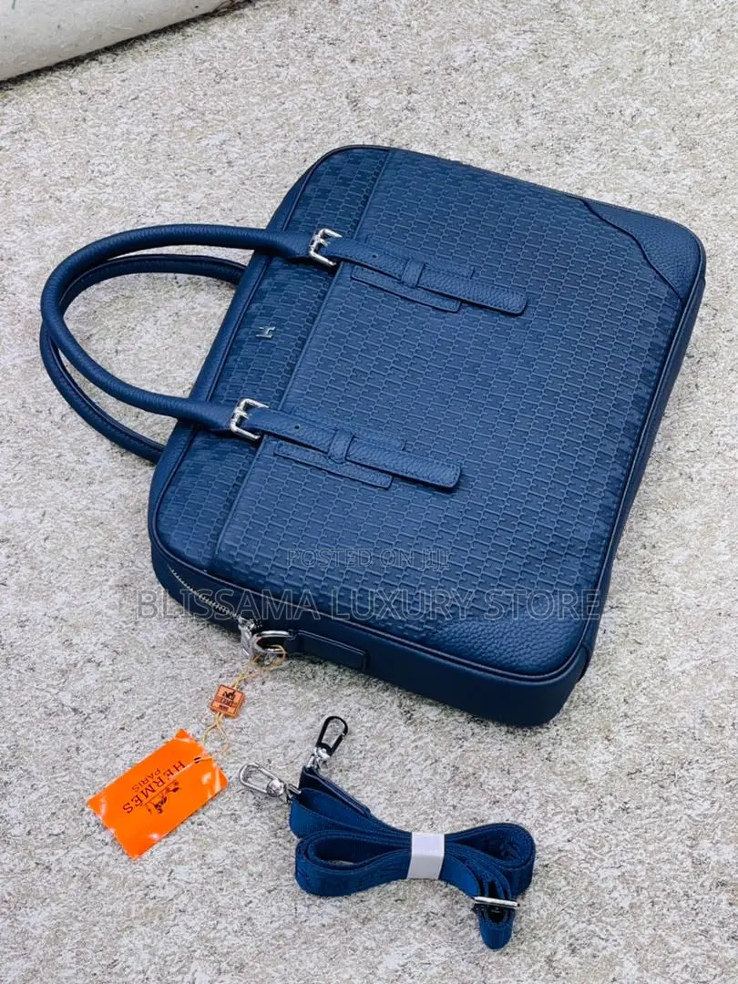 Hermes Leather Luxury Laptop/Office Bag – Unisex, Stylish Durable