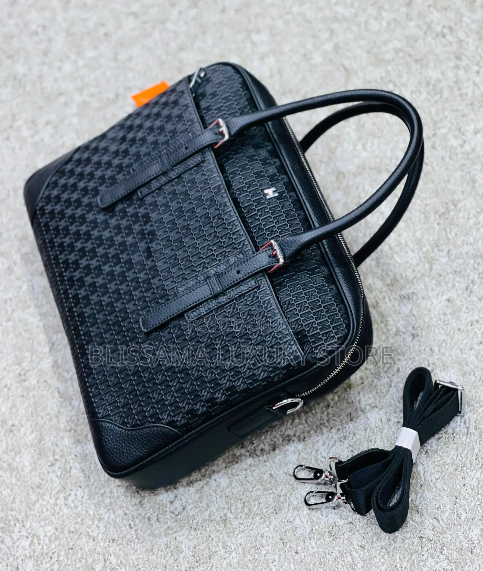 Hermes Leather Luxury Laptop/Office Bag – Unisex, Stylish Durable
