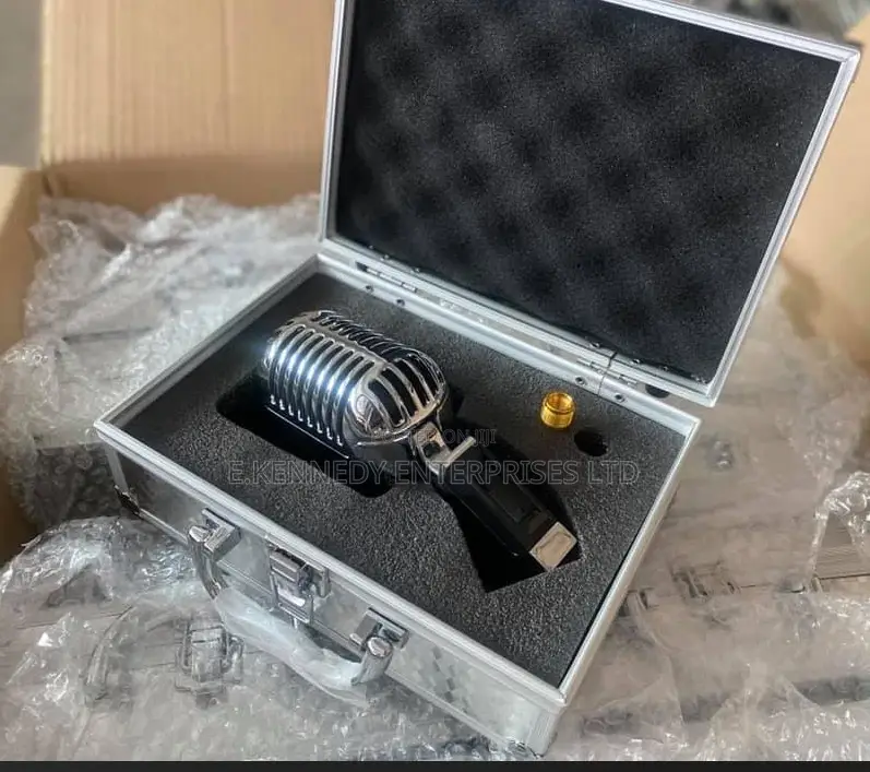 Orginal Shure 55sh Series Dynamic Vintage Microphone (Sliver