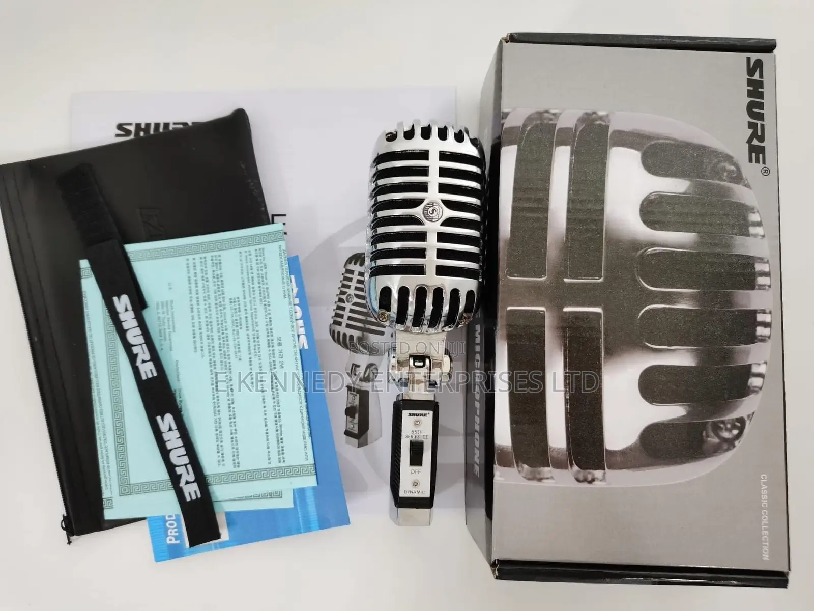 Orginal Shure 55sh Series Dynamic Vintage Microphone (Sliver