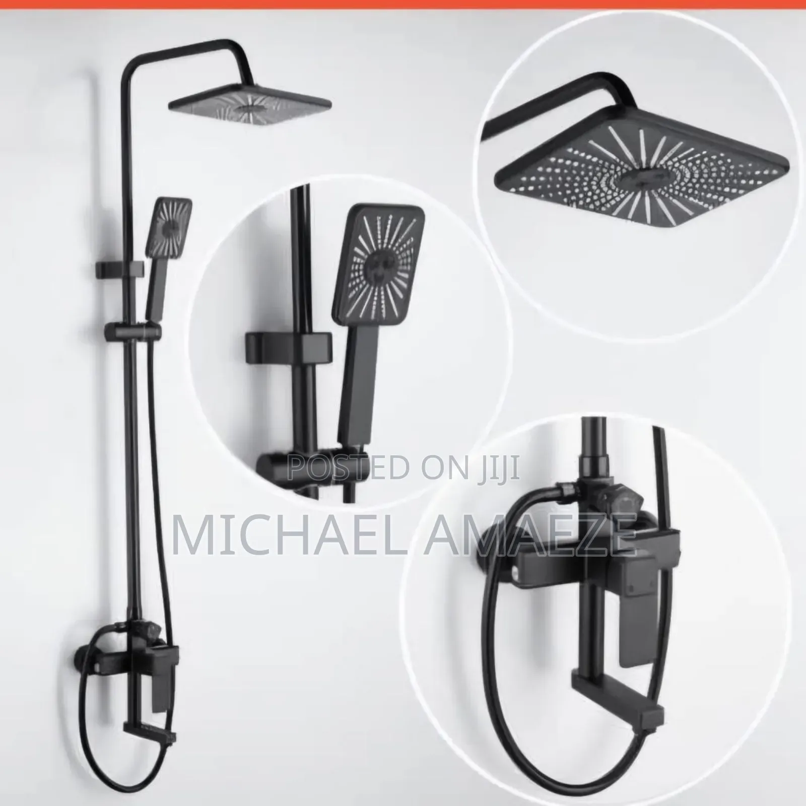Original Black Shower Set
