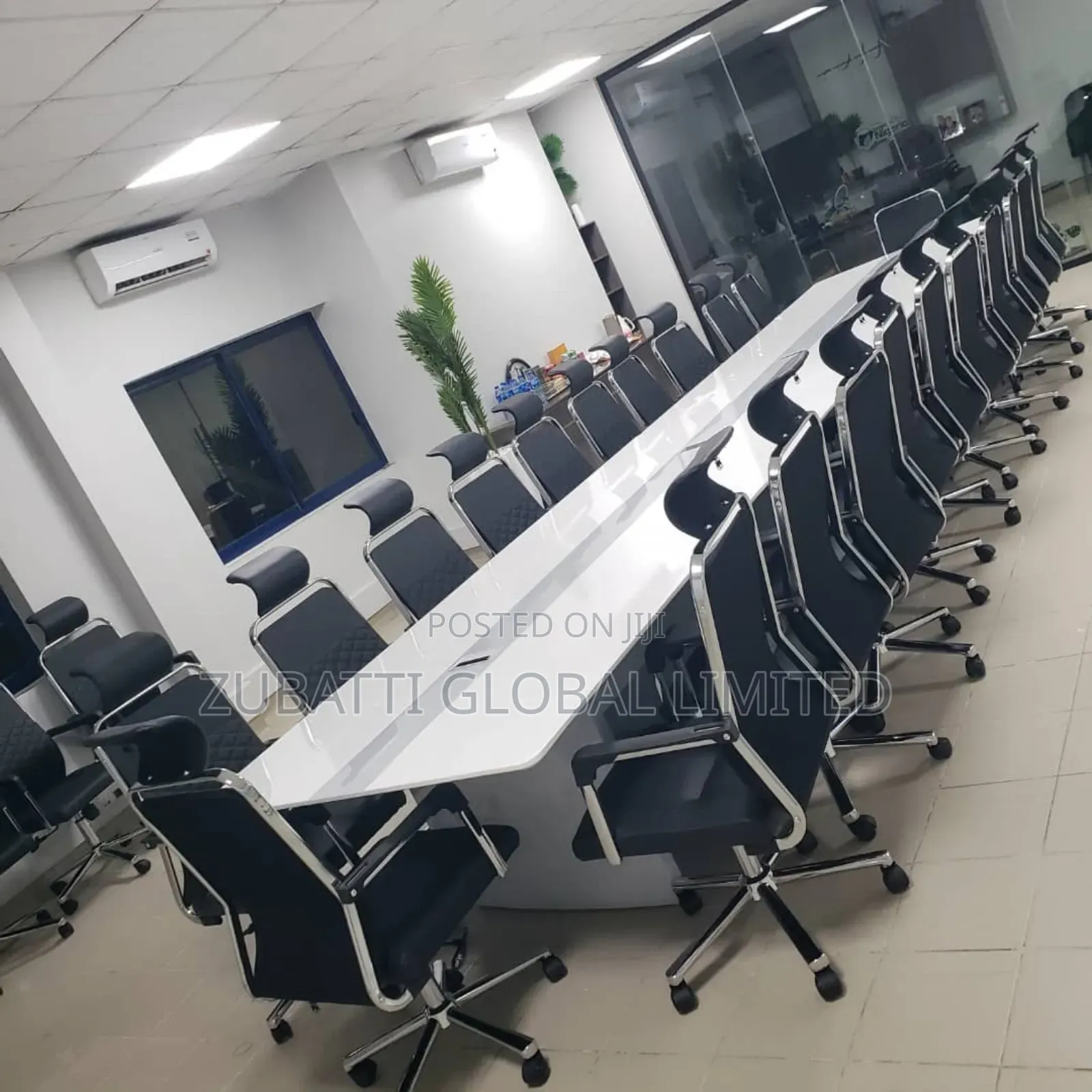 6 Meters White Conference Table