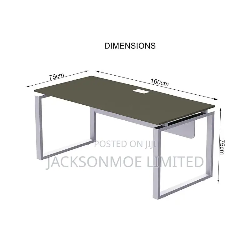 Modern Office Table With Metal Legs