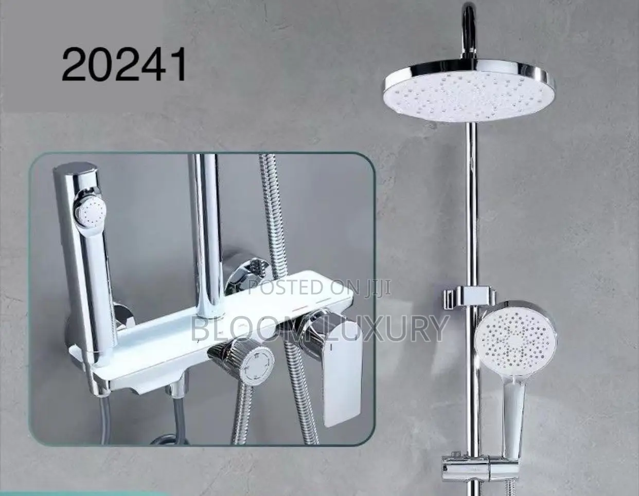 Heavy Guage Chrome Shower