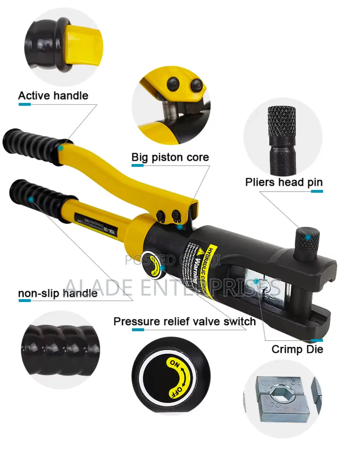 Hydraulic Crimping Pliers YQK-120 Manual Crimping Pliers