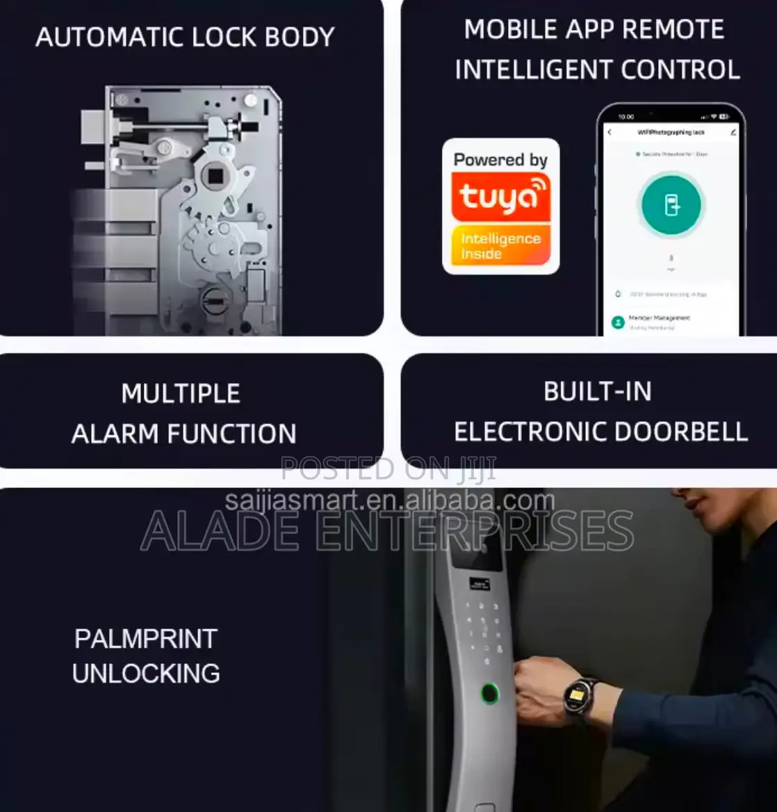 Card Lock Fingerprint Keyless Smart Door Lock