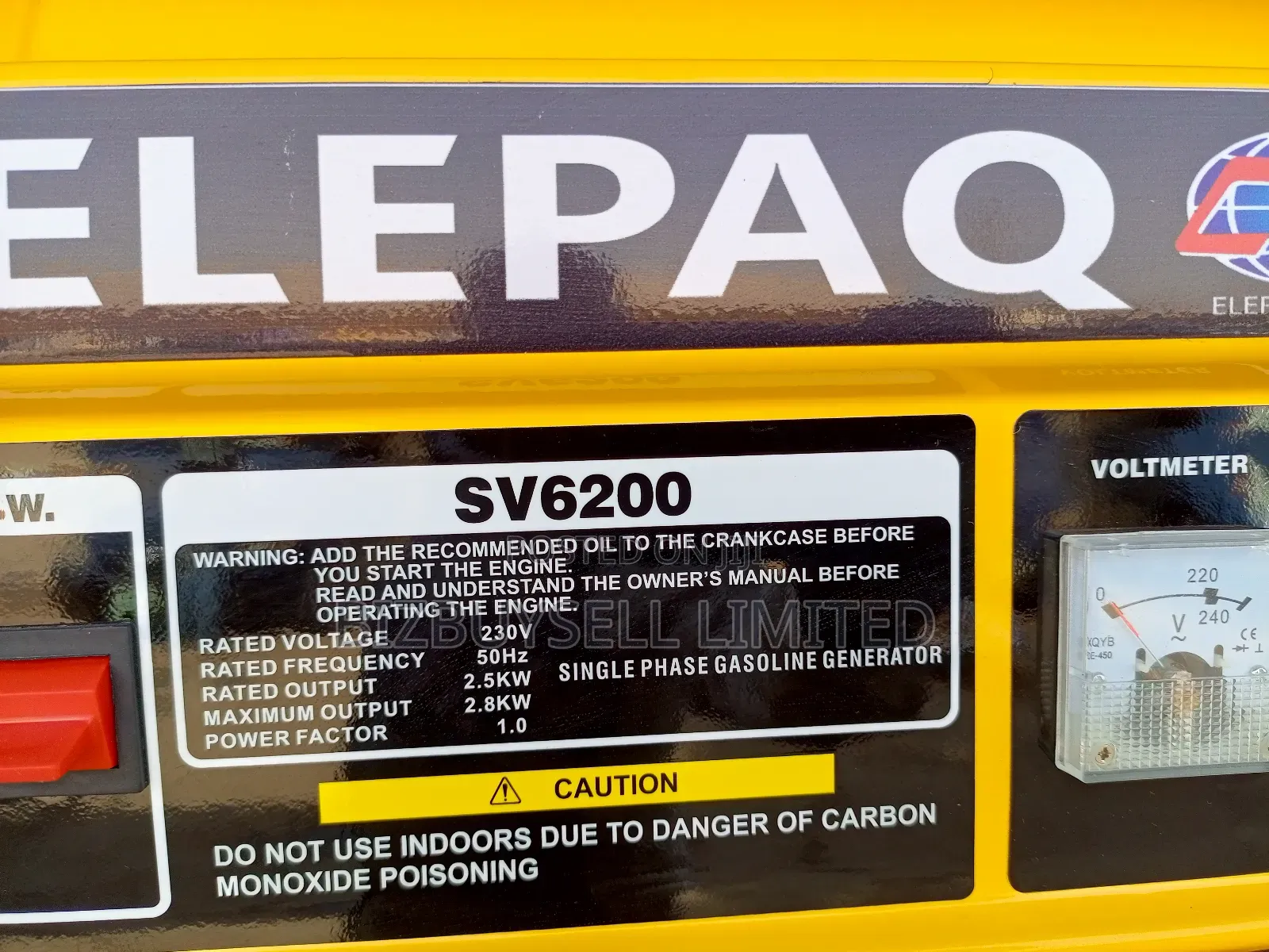 2.5kva Elepaq Petrol And Gas Generator Set.