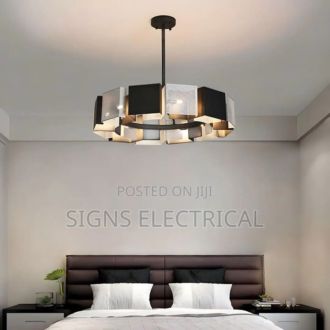 Led Chandelier Black Metal Pendant Chandelier Lamp Fixtures