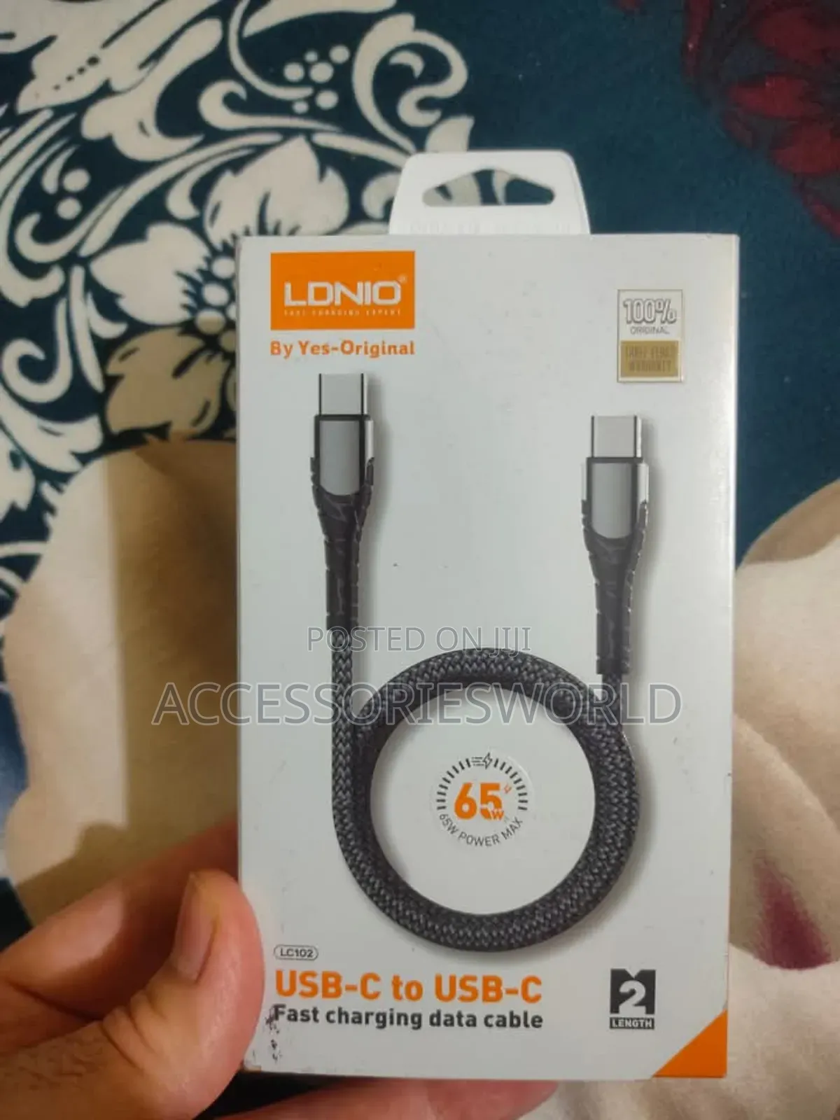 Ldnio Lc102 USB-C to USB-C Fast Charging Data Cable