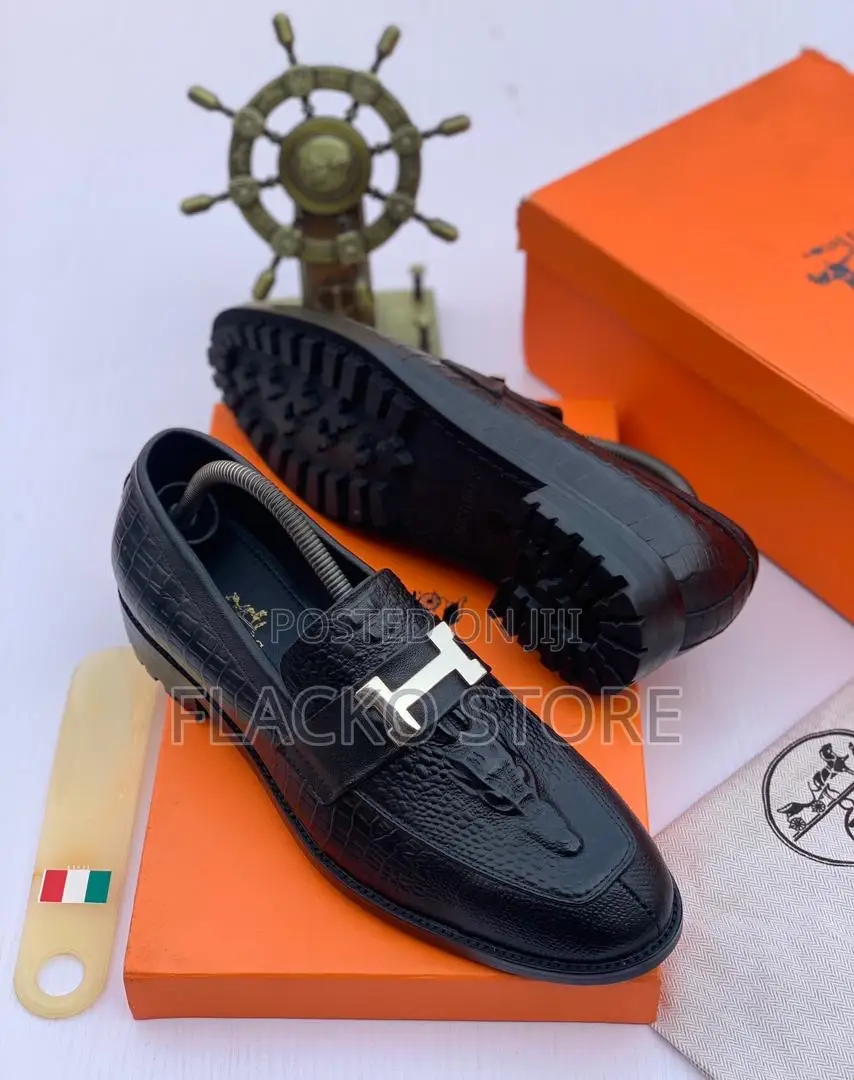 Original Hermes Leather Shoes