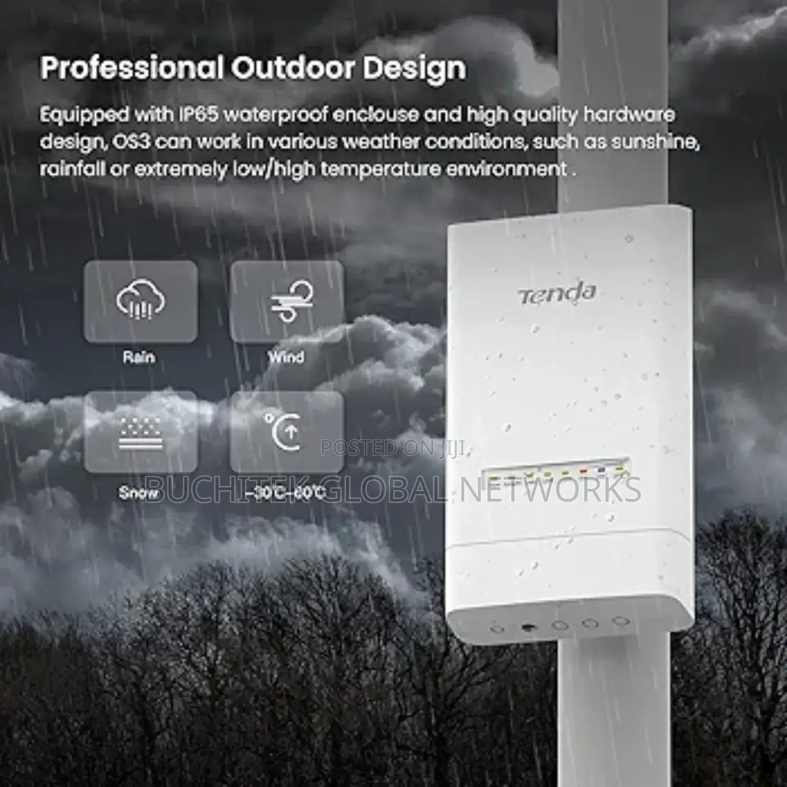 Tenda OS3 Wireless Outdoorbridge CPE 5GHZ 867mbps 12dpi 5km.