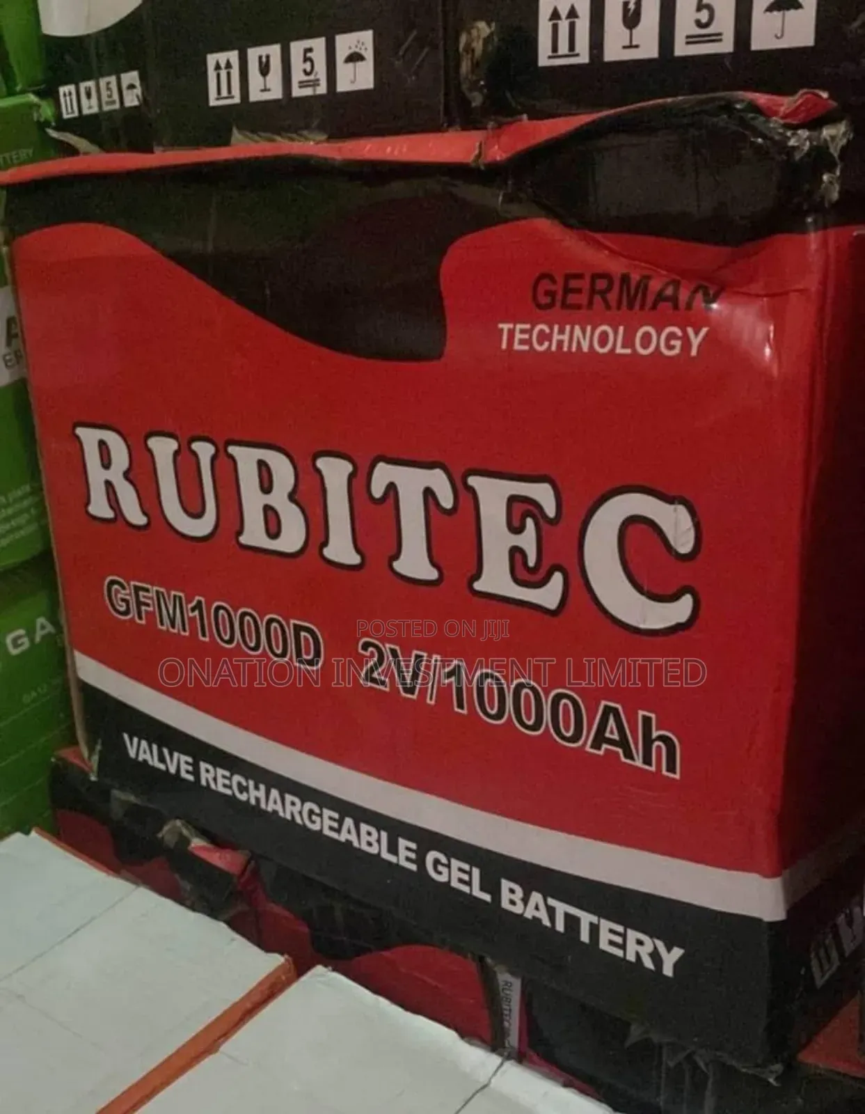 2v 1000ah Rubitec Solar Battery
