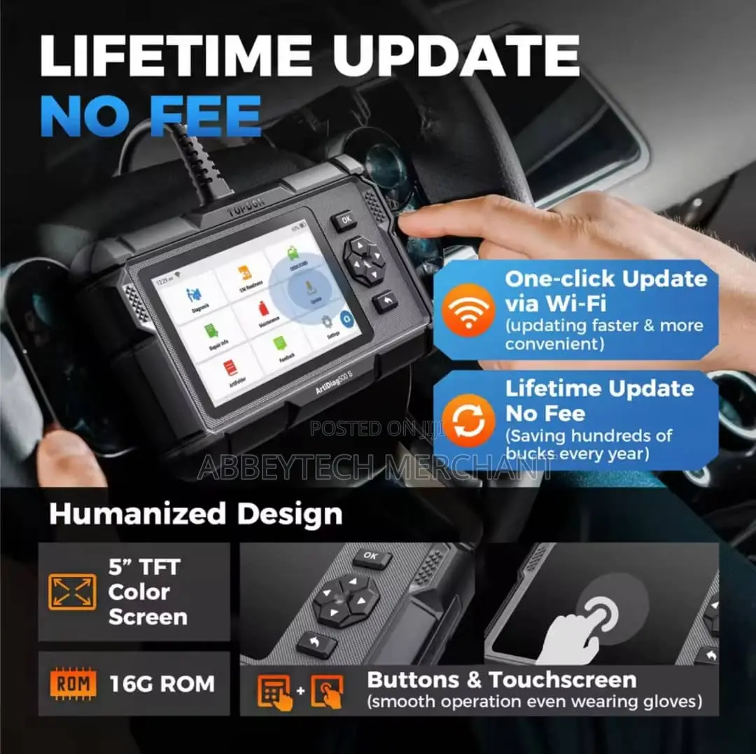 Obdii Cars Scanner Lifetime Free Update Topdon Artidiag500