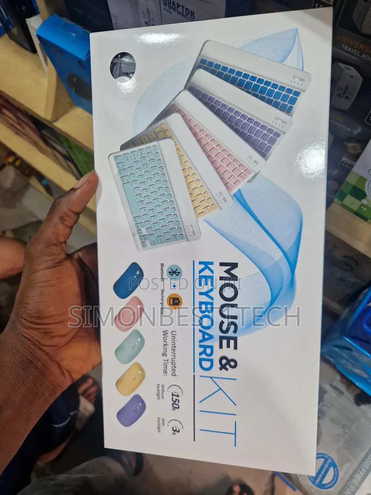 Portable Bluetooth Keyboard and Mouse