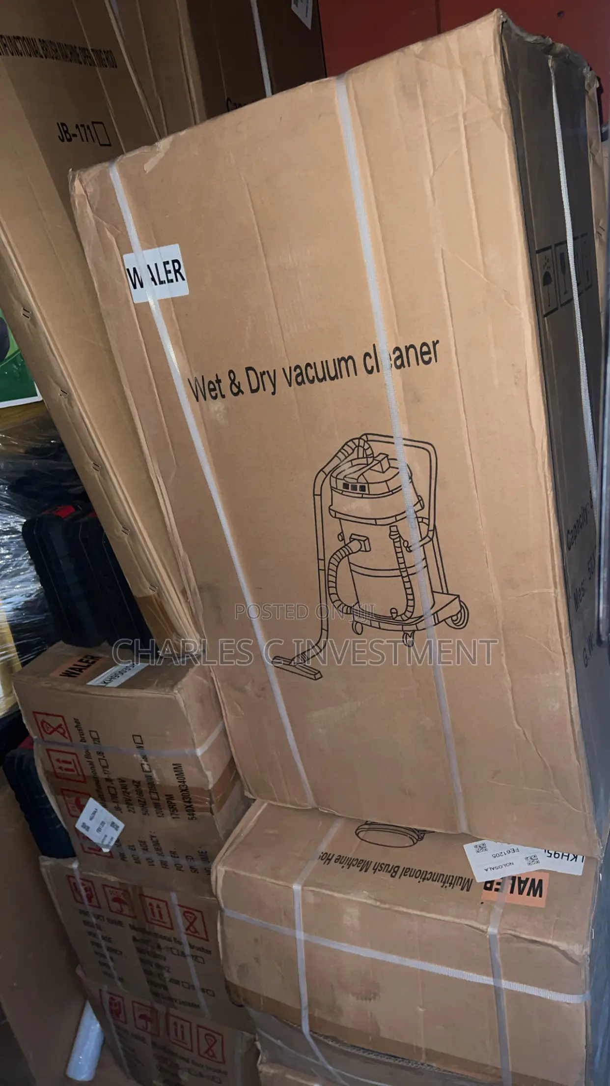 Wet Dry Industrial 80l Vacuum Cleaner With Blowing Function