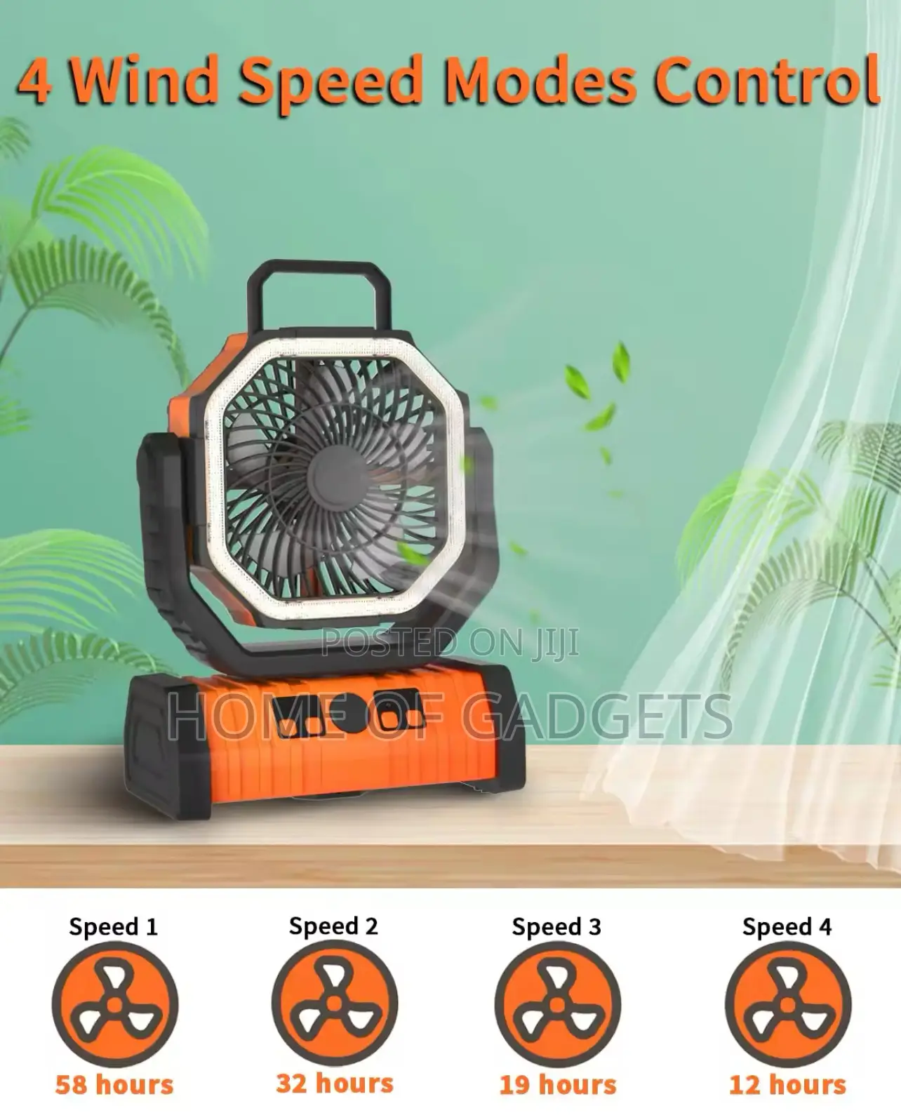 Eduson 20,000mah Rechargeable Fan Camping Fan