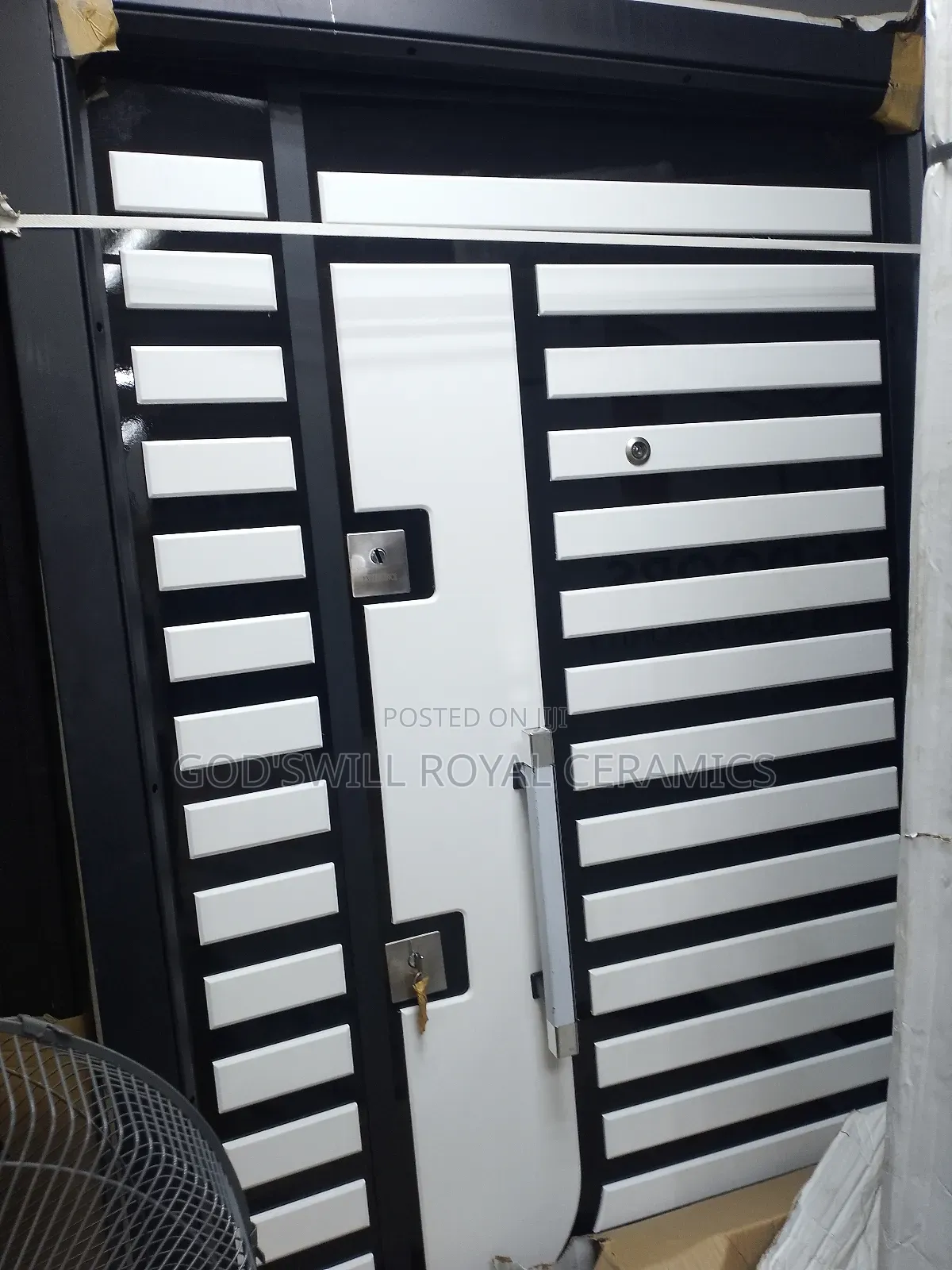 White Steel Door
