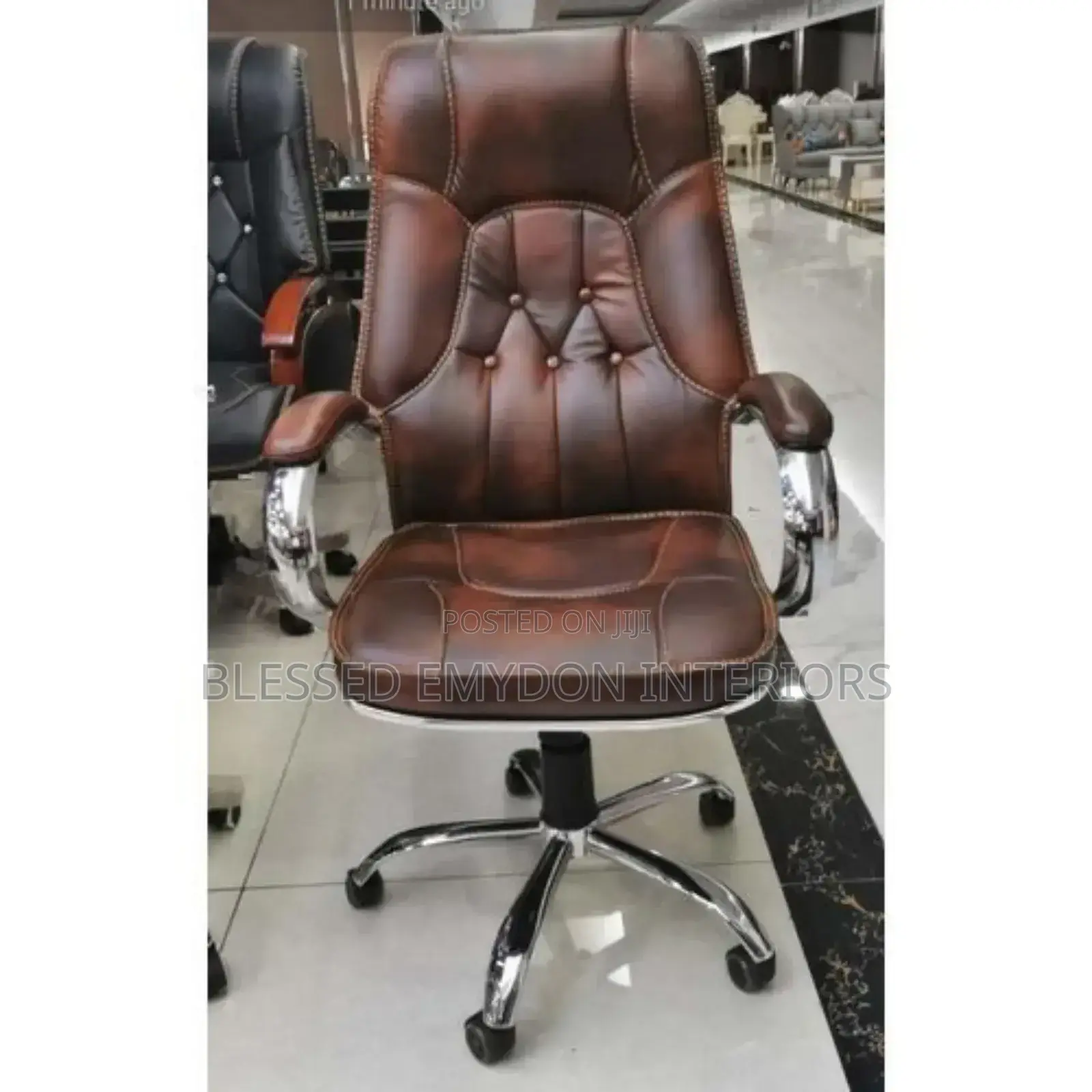 Ultimate Quality Leather Designer Executive Chair - Brown