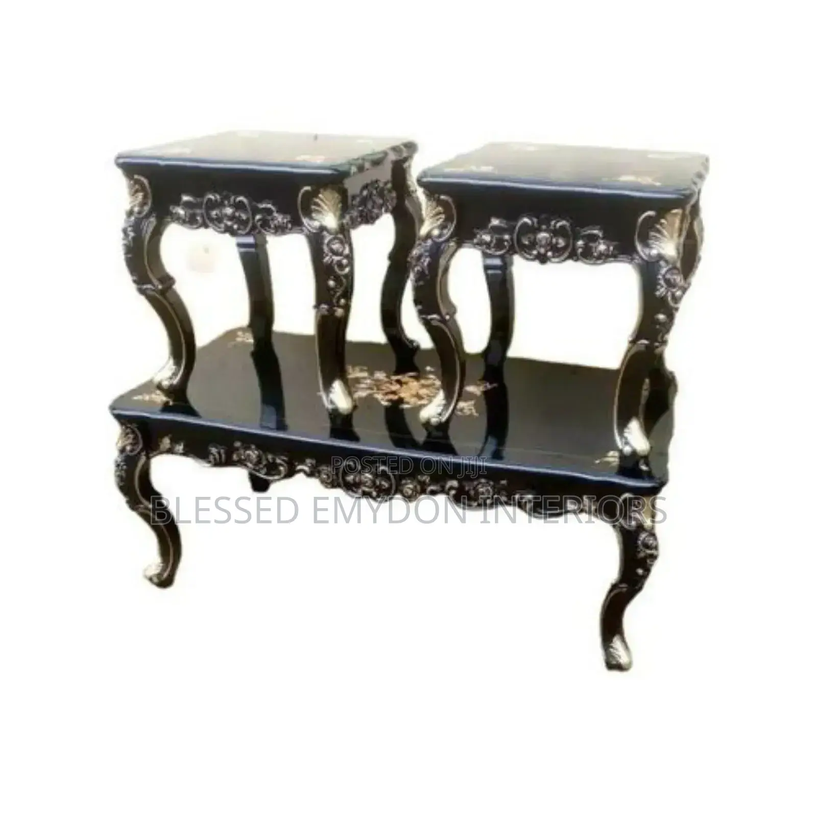 New Modern Living Room Royal Center Table With 2 Side Stools
