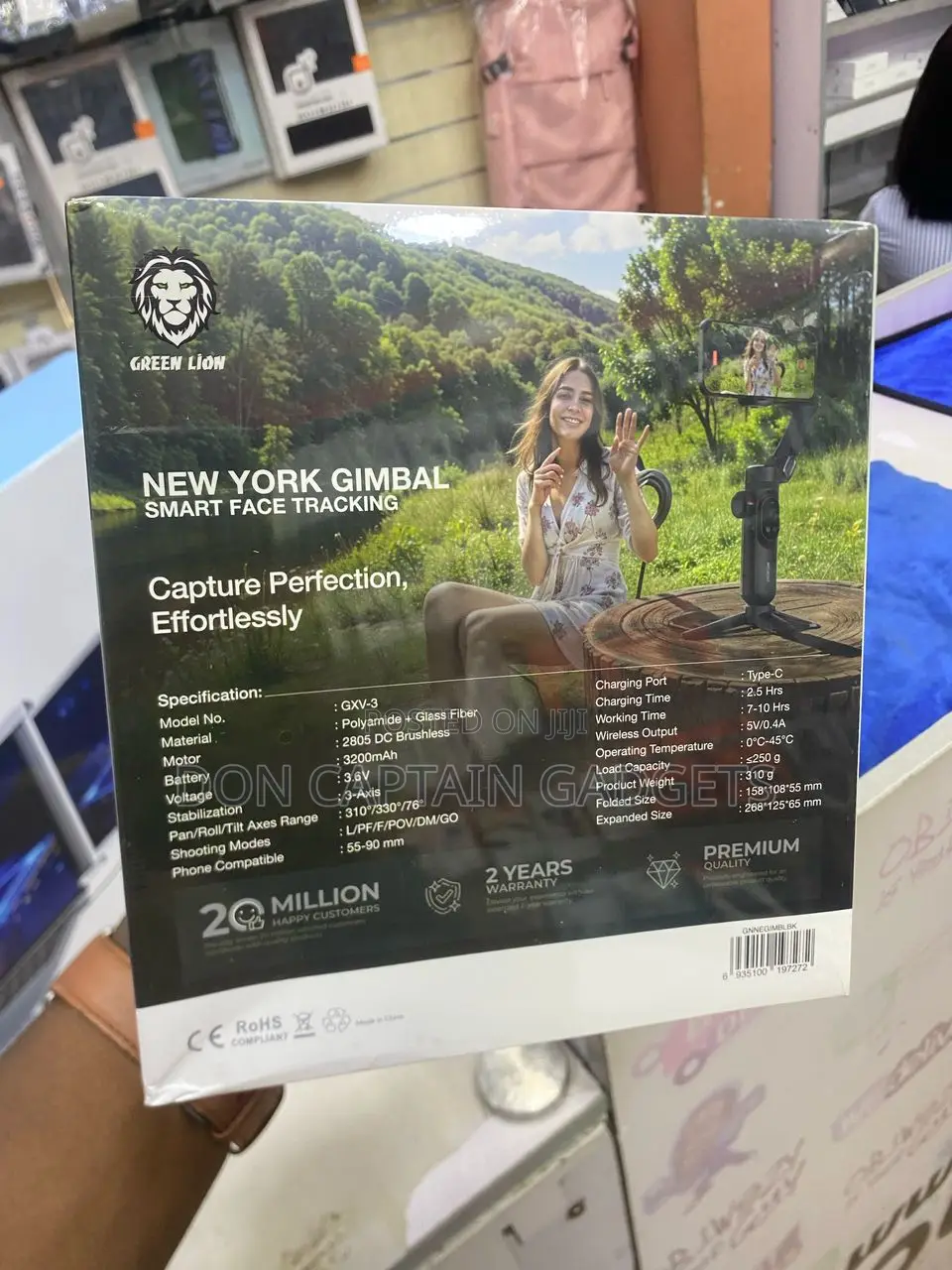 Green Lion New York Gimbal Smart Face Tracking 3-Axis Gimbal