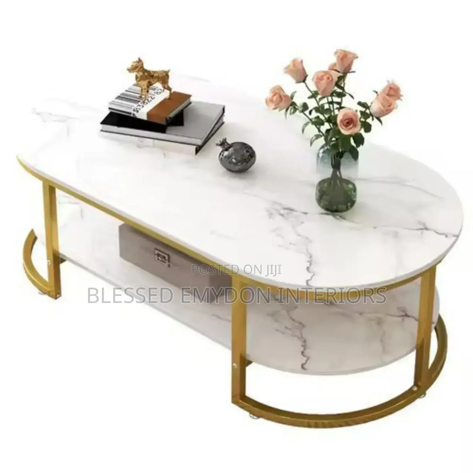 Exotic Faux Marble (MDF Wood)Centre Table - 100 X 60