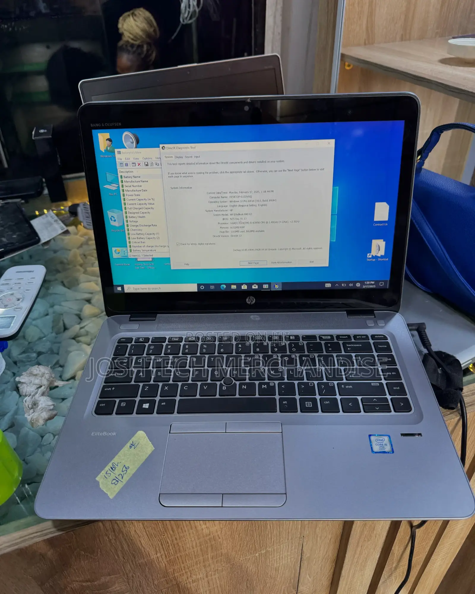 Laptop HP EliteBook 840 G3 8GB Intel Core I5 SSD 256GB