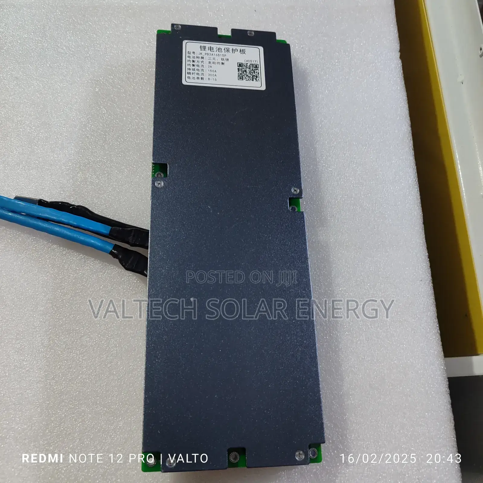 Jk-Pb2a16s15p 150a 8s-16s 2a Active Balancer Smart Lithuim Battery BMS