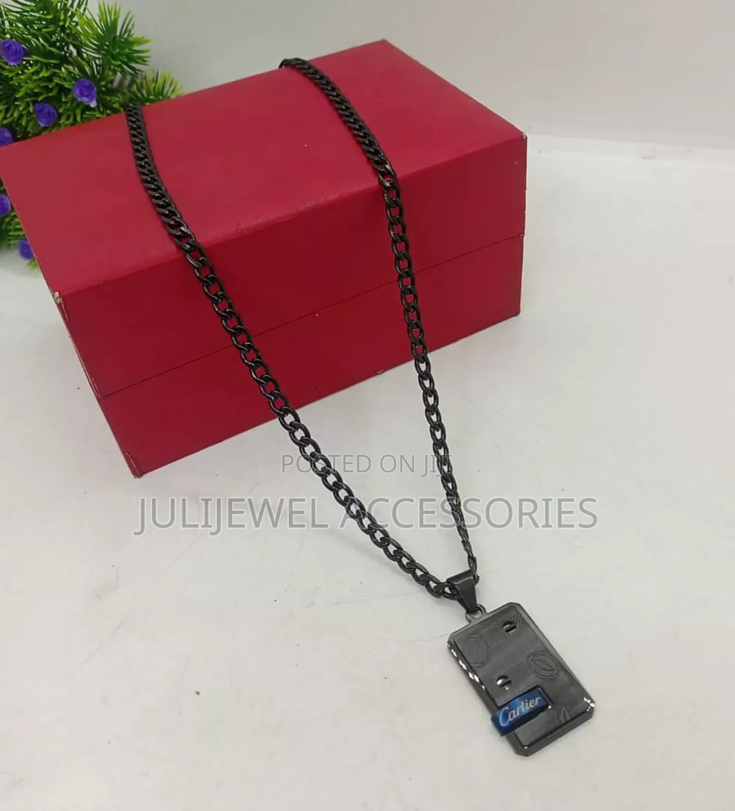Men Non Tarnish Necklace Chain With Pendant