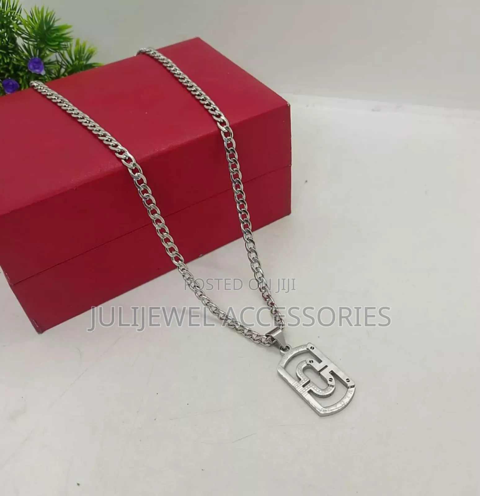 Men Non Tarnish Necklace Chain With Pendant