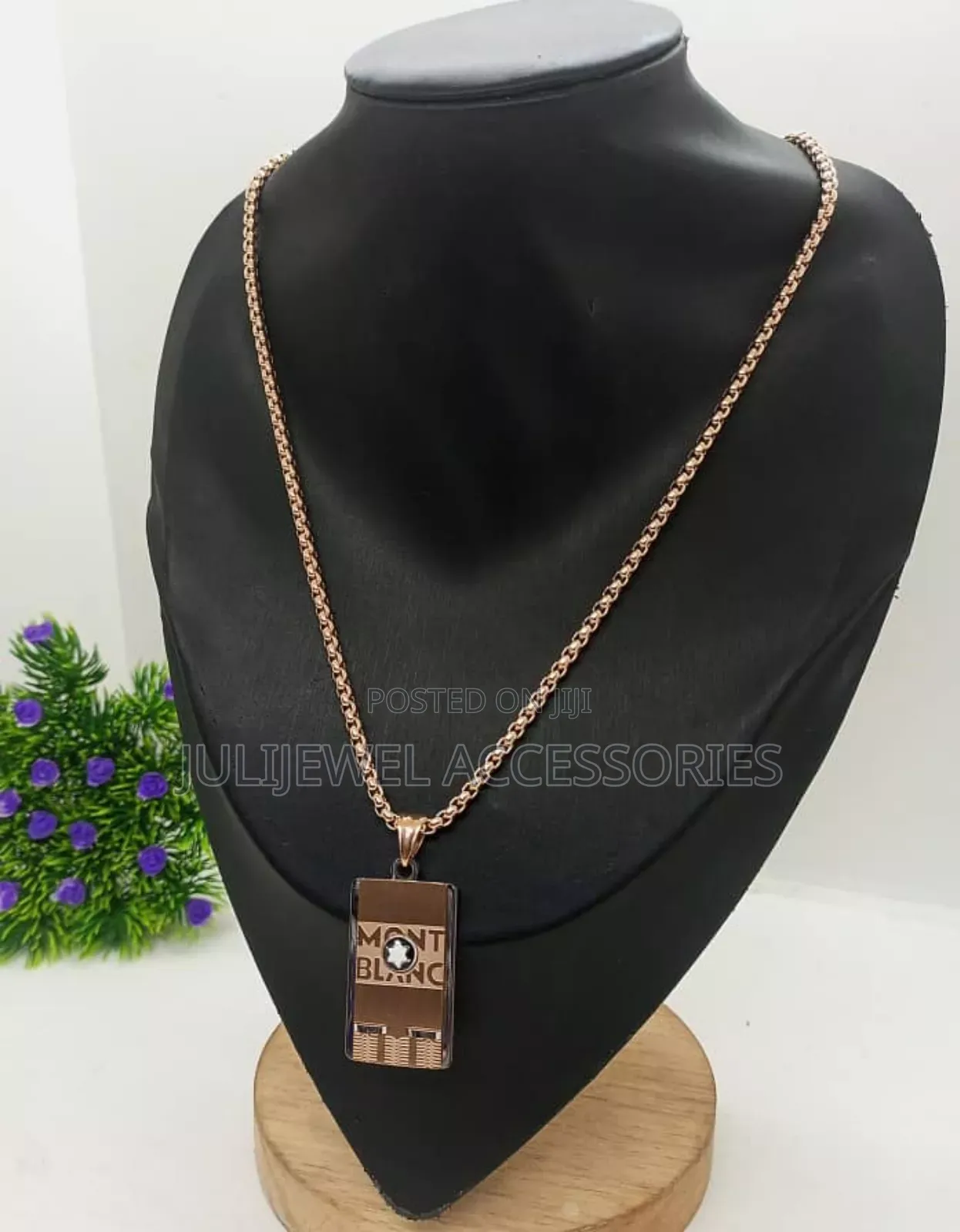 Men Non Tarnish Necklace Chain With Pendant