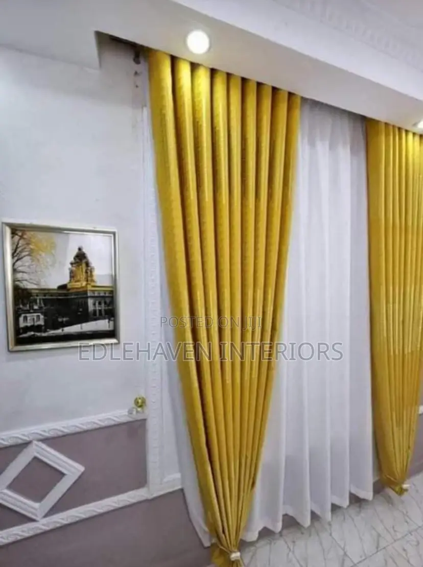 Gold Yellow Curtain