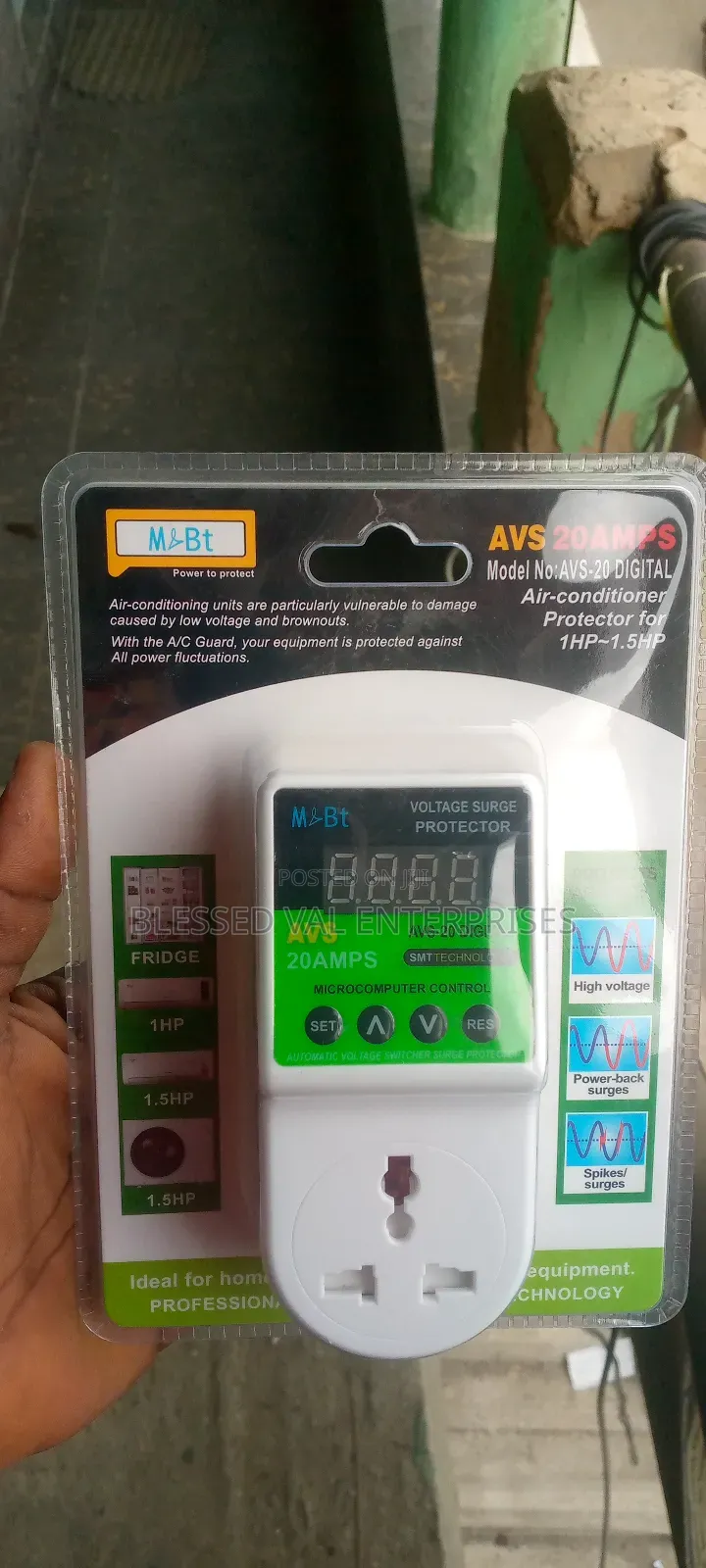 M Bt Avs 20 Amps Digital Voltage Surge Protector