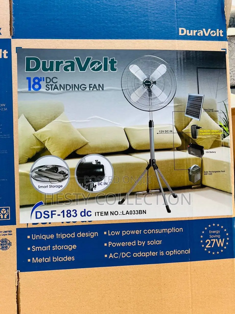 16 Inches 18 Inches DC Standing Fan Duravolt
