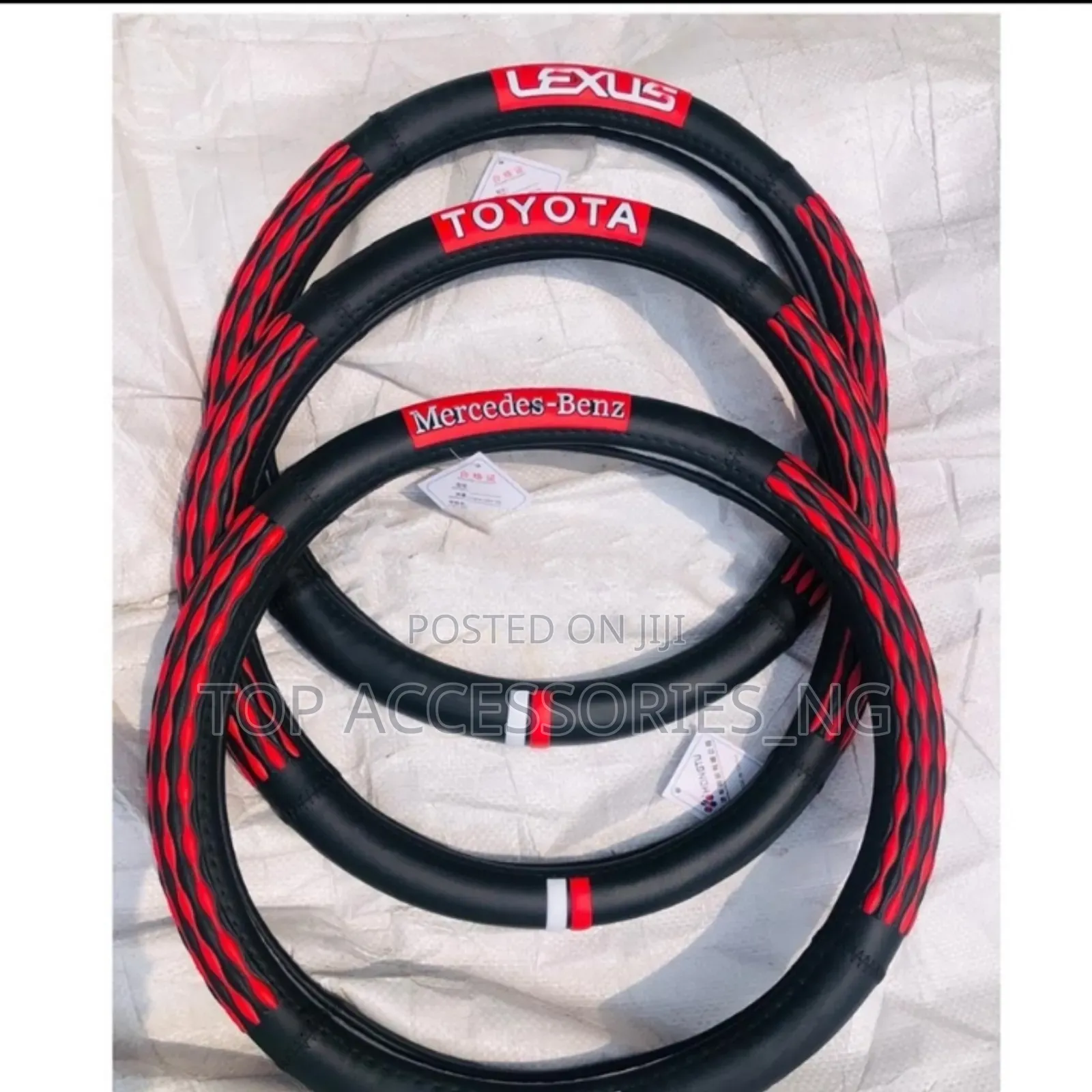 Leather Steering Cover for Toyota Lexus and Mercedes Benz