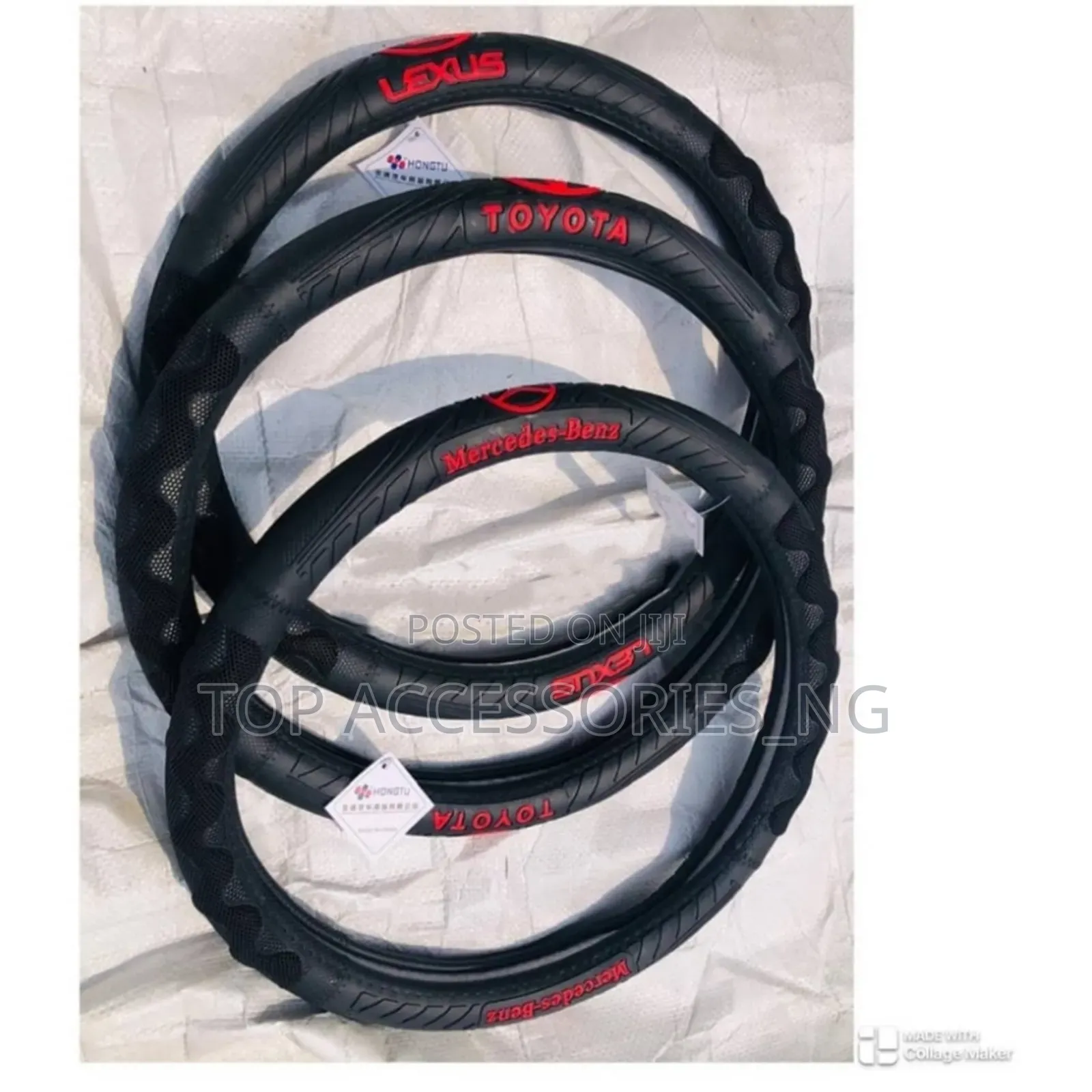 Black Steering Cover for Lexus Toyota and Mercedes