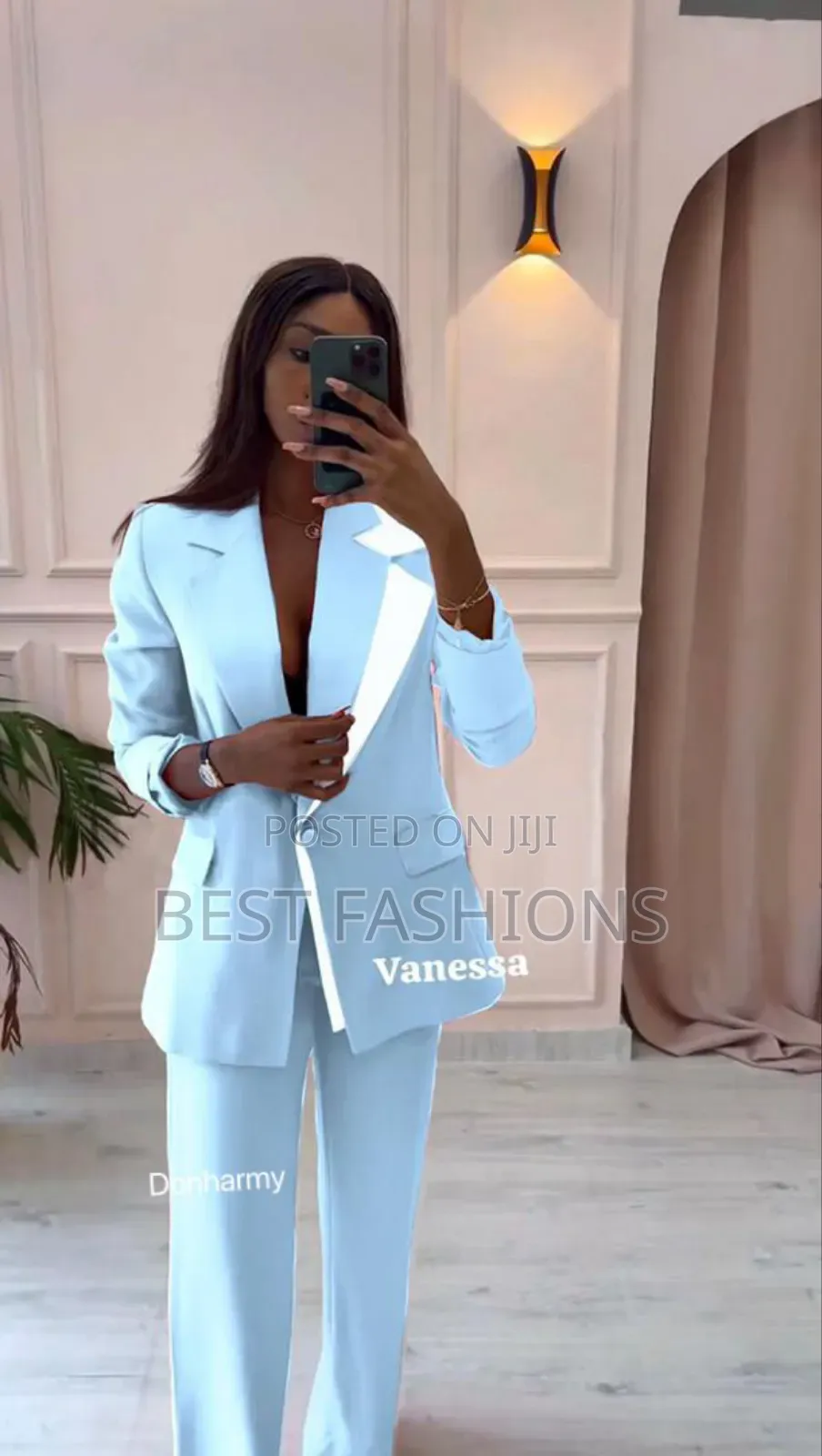 Ladies Black 2 Piece Suit Trousers