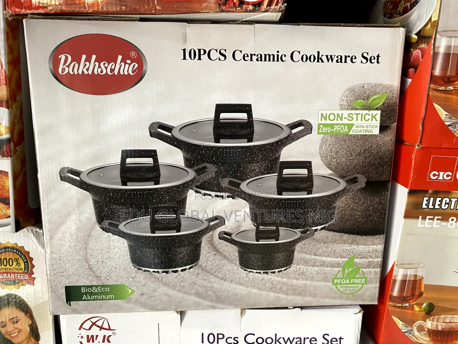 Bakhsehie 10pieces Ceramic Cookware Set