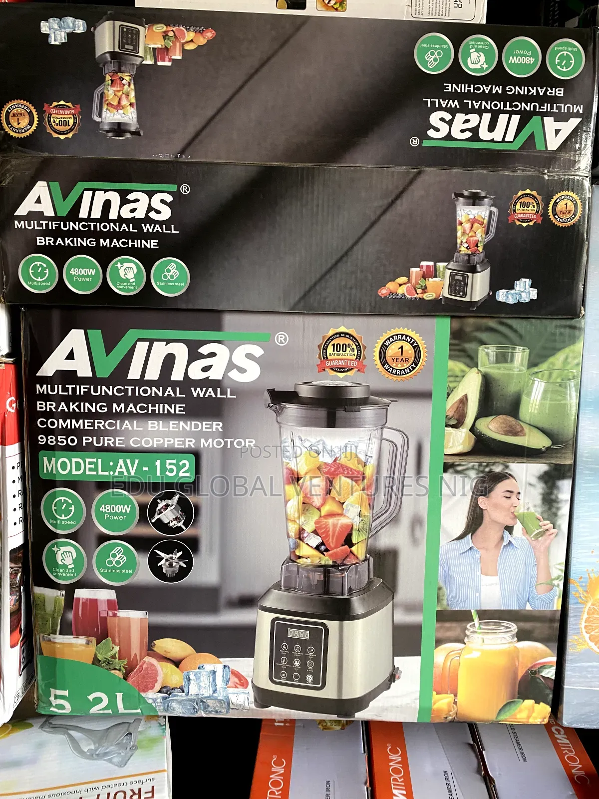 Avinas 5.2litres Professional Digital Blender. 4800watts
