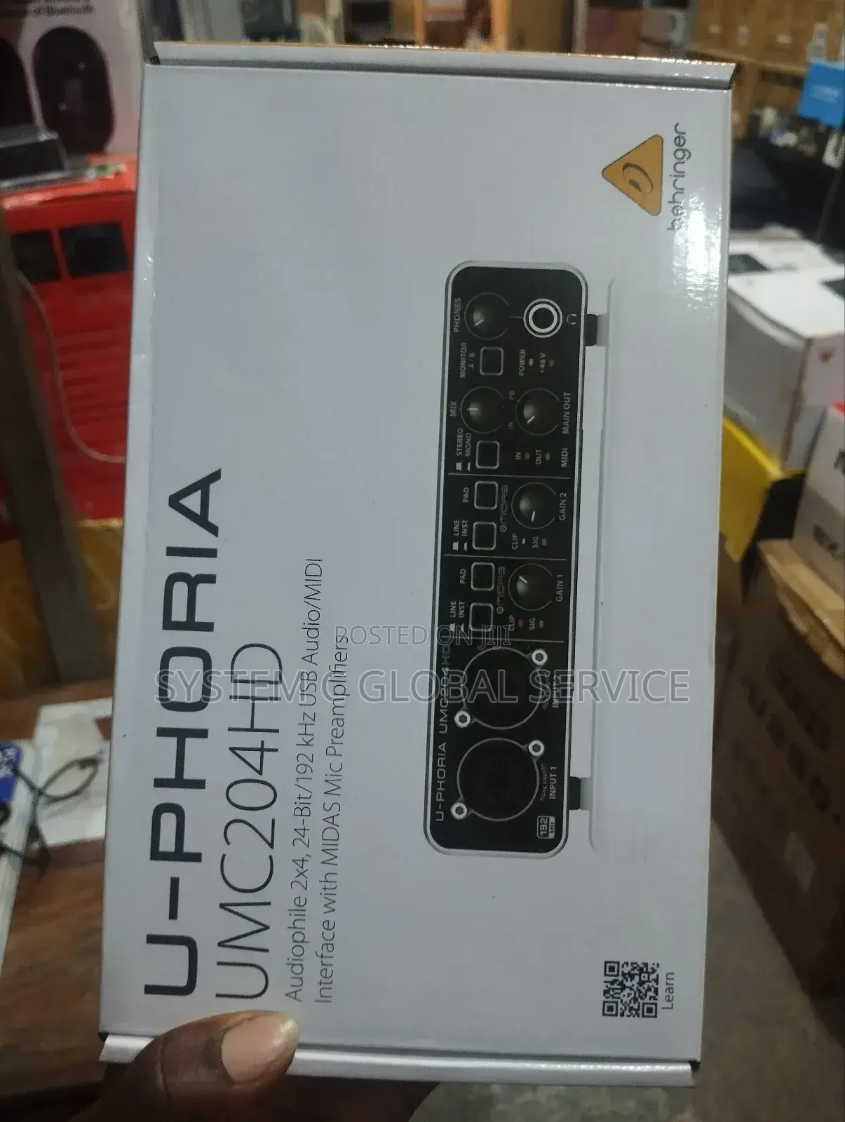 Behringer Professional U-Phoria Studio Sound Card Umc204hd