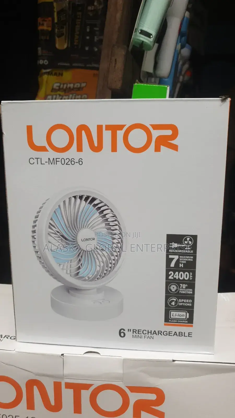 Super Quality Rechargeable Table Fan