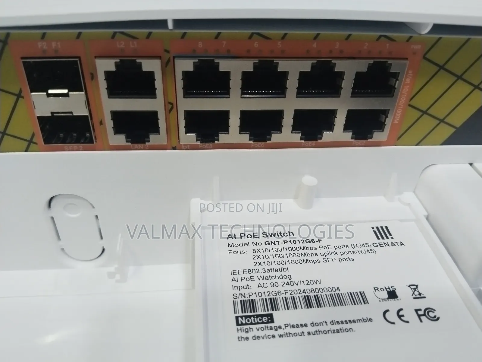 Genata Indoor/Outdoor 8 P0rt Poe and Gigabit Ai Switch