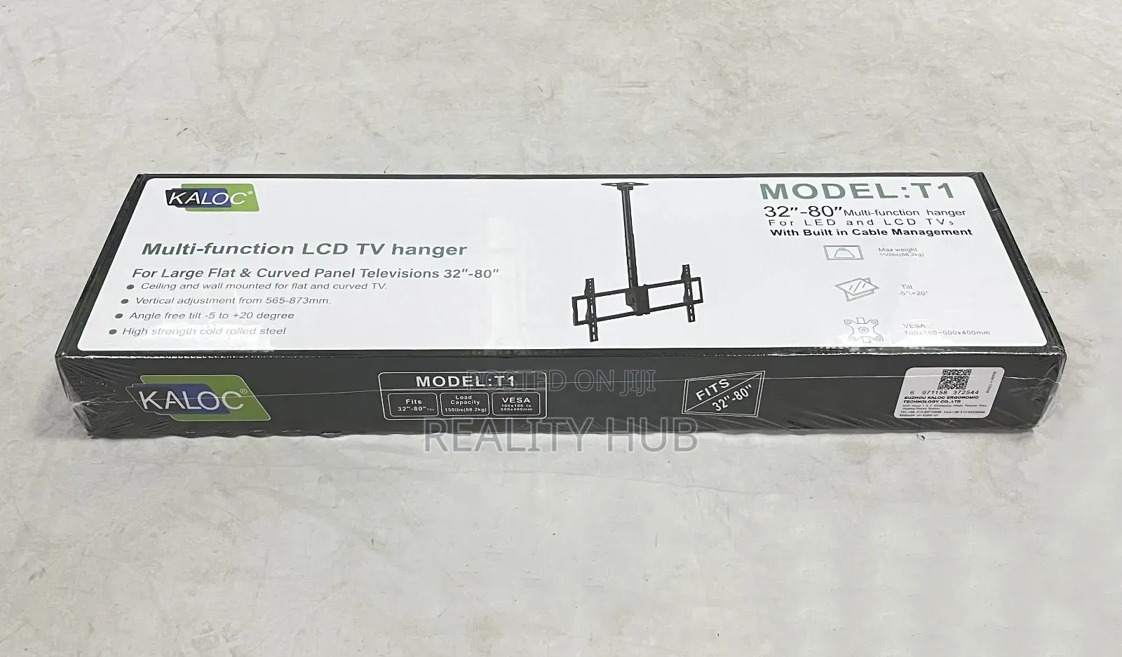 KALOC T1 Ceilin Mount Adjustable 32-80 Inch LED TV Hanger