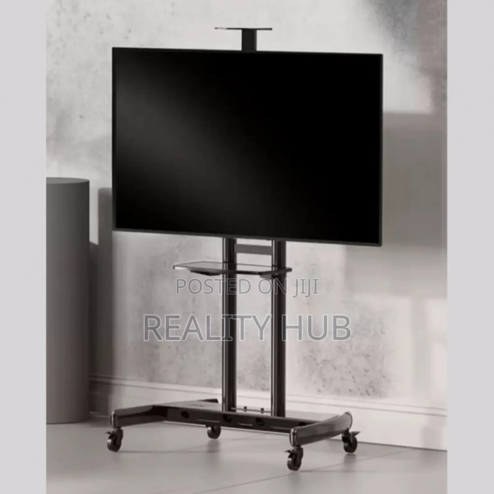 Height Adjustable Heavy Duty TV Cart Mobile Stand 55" 90"