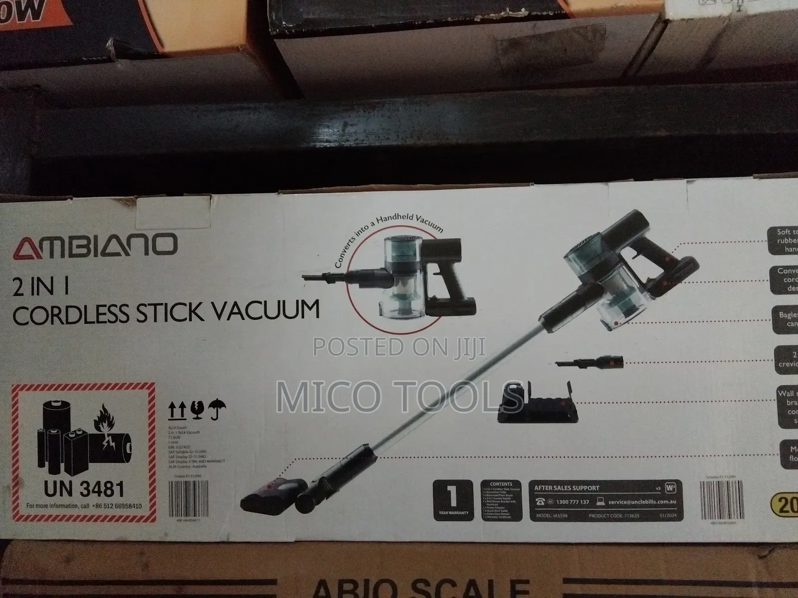 Ambiano Cordless Vacuum 2 in 1