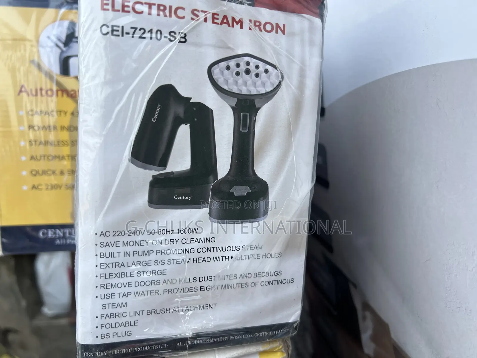 Century Garment Steamer Cei-7210-Sb