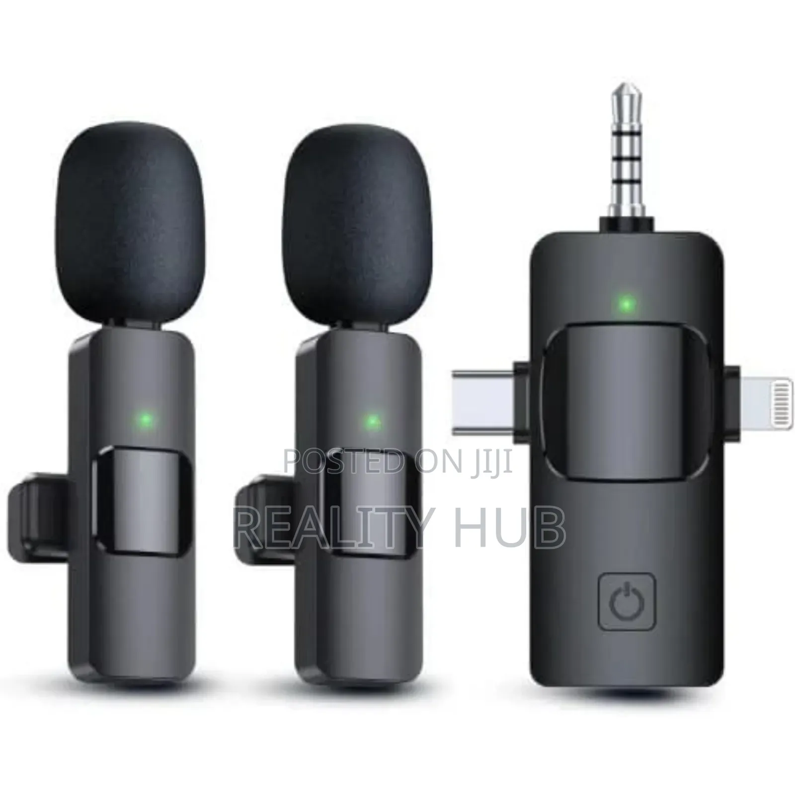 3 in 1 Mini Double Microphone,Wireless Lavalier Lapel Mic