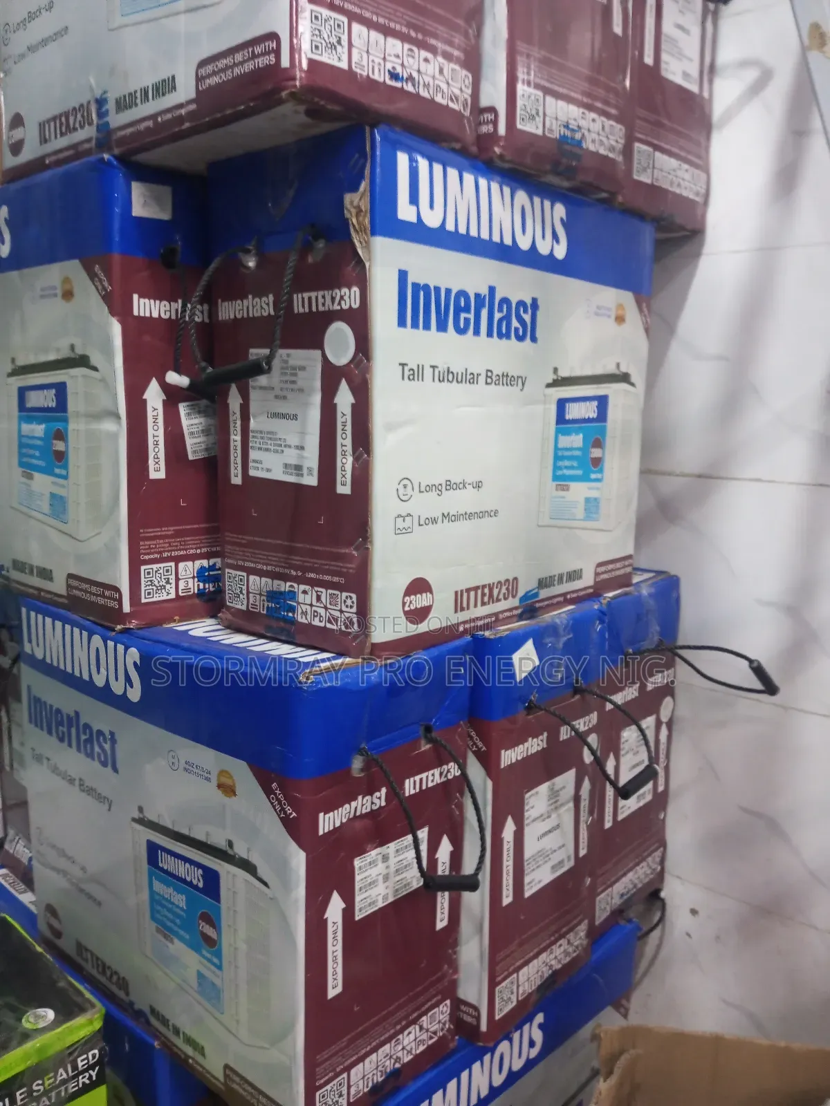 230ah Luminous Inverlast Tubular Battery